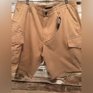 NWT HETHCODE Mens Casual Premium Athletic Regular Fit Cotton Cargo Shorts